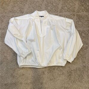Banana Republic White V-Neck Blouse